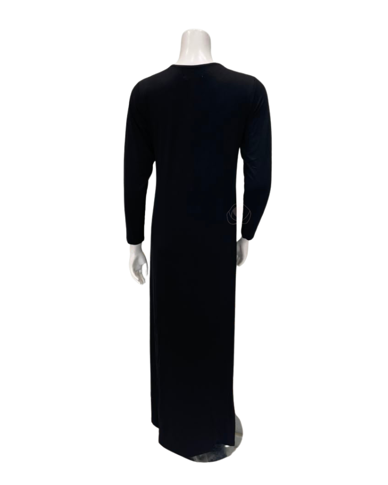 The Star Story Royal Blue Scroll Black Modal Button Down Nightgown