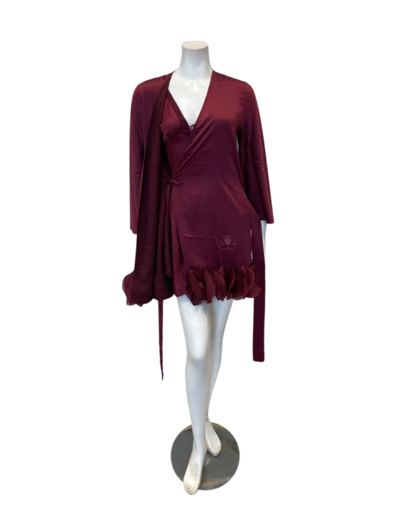 Rya Collection 1183 + 1125 Champagne Mirage Gown & Lovely Robe Set