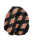 Ahead Black Tan Vintage Plaid Israeli Style Long Tails Pre-Tied Bandanna
