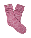 UGG 1119874 Strawberry/ Cream / Coffee Berry Rib Knit Slouchy Crew Socks 3 Pk Set