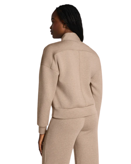 Spanx Dune Heather AirEssentials Shawl Collar Half Zip Myselflingerie.com