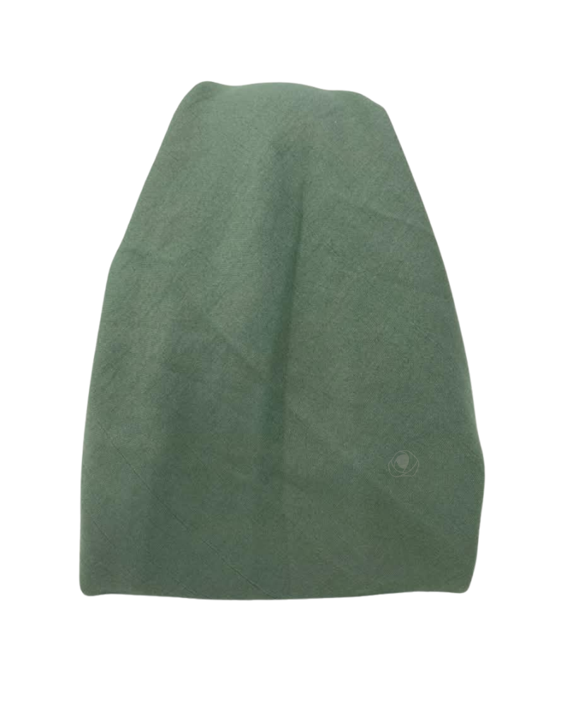 It's Younique Solid Olive Favorite Fabric Pre-Tied Open Back Bandanna with Velvet Grip