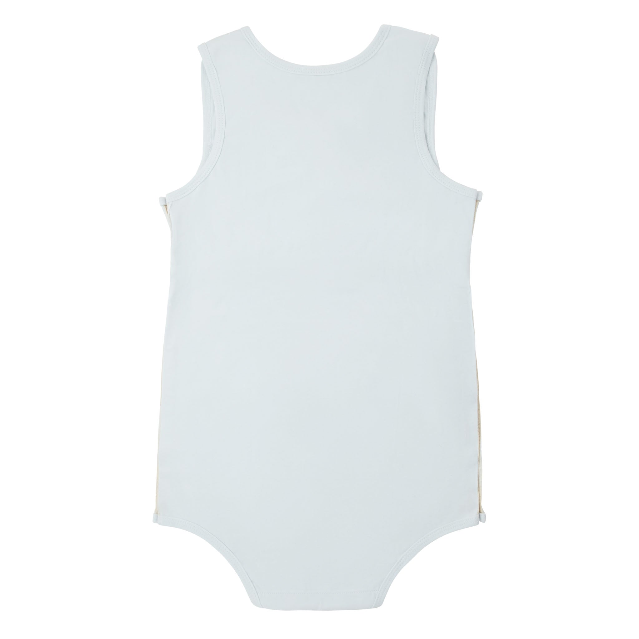 Buttermint White Beginner's Snapped Bodysuit with Shelf Bra / 2 Pack