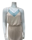Oh! Zuza Vanilla Ribbed Lace Modal Chemise
