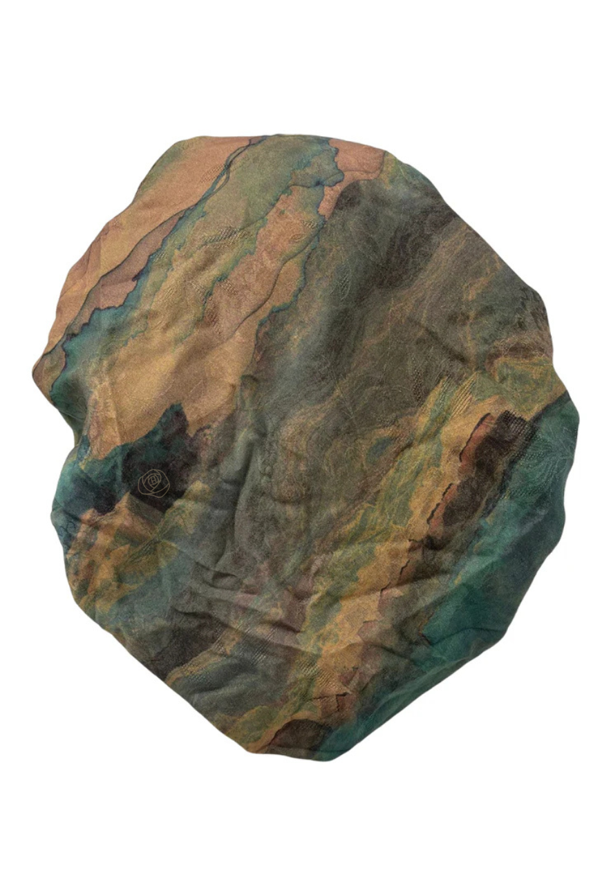 Lizi Headwear DST-C-BX-2504 Desert Swirl Silk Prints Adjustable Pre-Tied Bandanna with Velvet Grip Myselflingerie.com