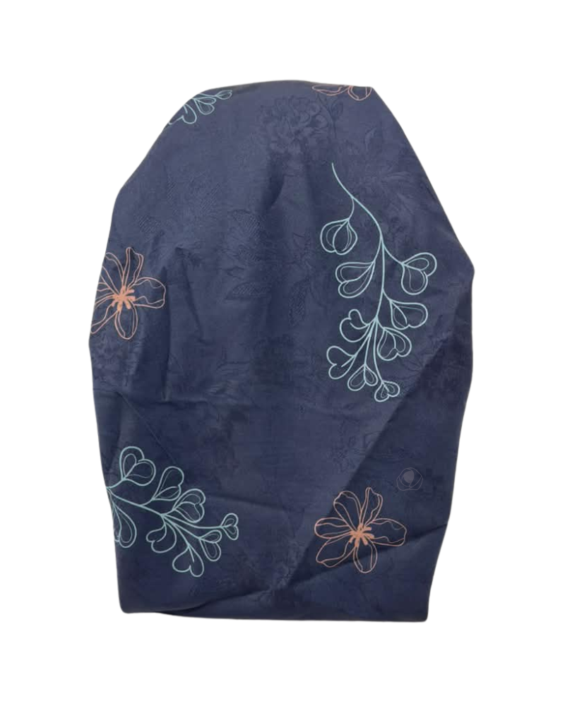 Lizi Headwear Frost Vine Open Back Adjustable Pre-Tied Bandanna with Velvet Grip