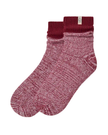 UGG 1153340 Coffee Berry Rib Knit Slouchy Quarter Socks