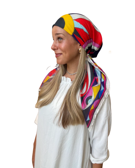 Scarf Bar Inspired Viva Sunset Square Scarf with Invisible Grip Myselflingerie.com