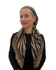 TYED Brown Zebra Adjustable Pre-tied Bandanna with Velvet Grip