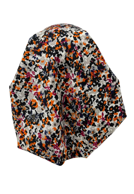 It's Younique PP-FL-OR Orange Mini Flowers Pre-Tied Bandanna with Velvet Grip Myselflingerie.com