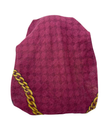 Cherie Burgundy Chain Border Design Adjustable Pre-Tied Open Back Bandanna