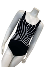 Gottex Black and White Embrace Square Neck Swimsuit