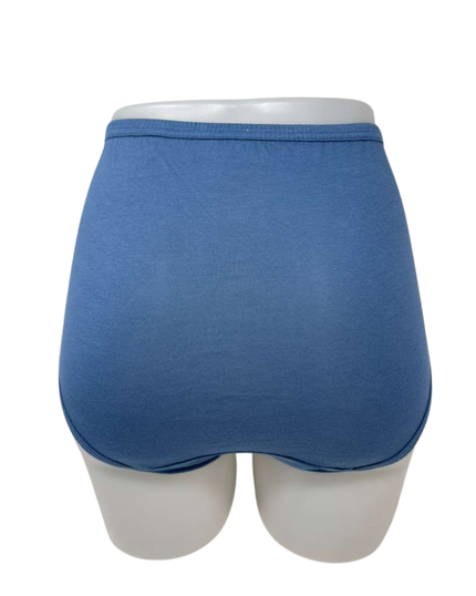 1488 Blue Assorted #916 Elance Cotton Hipsters 3 Pk