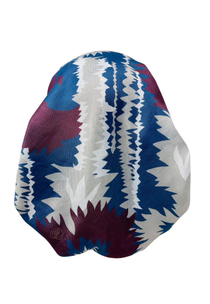 It's Younique PP-GEO-MAR Maroon/Olive/Light Blue Mix Pre-Tied Bandanna with Velvet Grip Myselflingerie.com