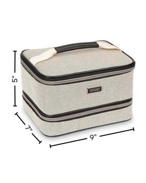 Stephanie Johnson Tropea Onyx Jenny Train Case Toiletry Bag