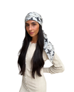 Scarf Bar Noir Monarch Square Scarf with Invisible Grip Myselflingerie.com