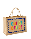 ShiraLeah Out of Office Natural Beach Tote Bag Myselflingerie.com