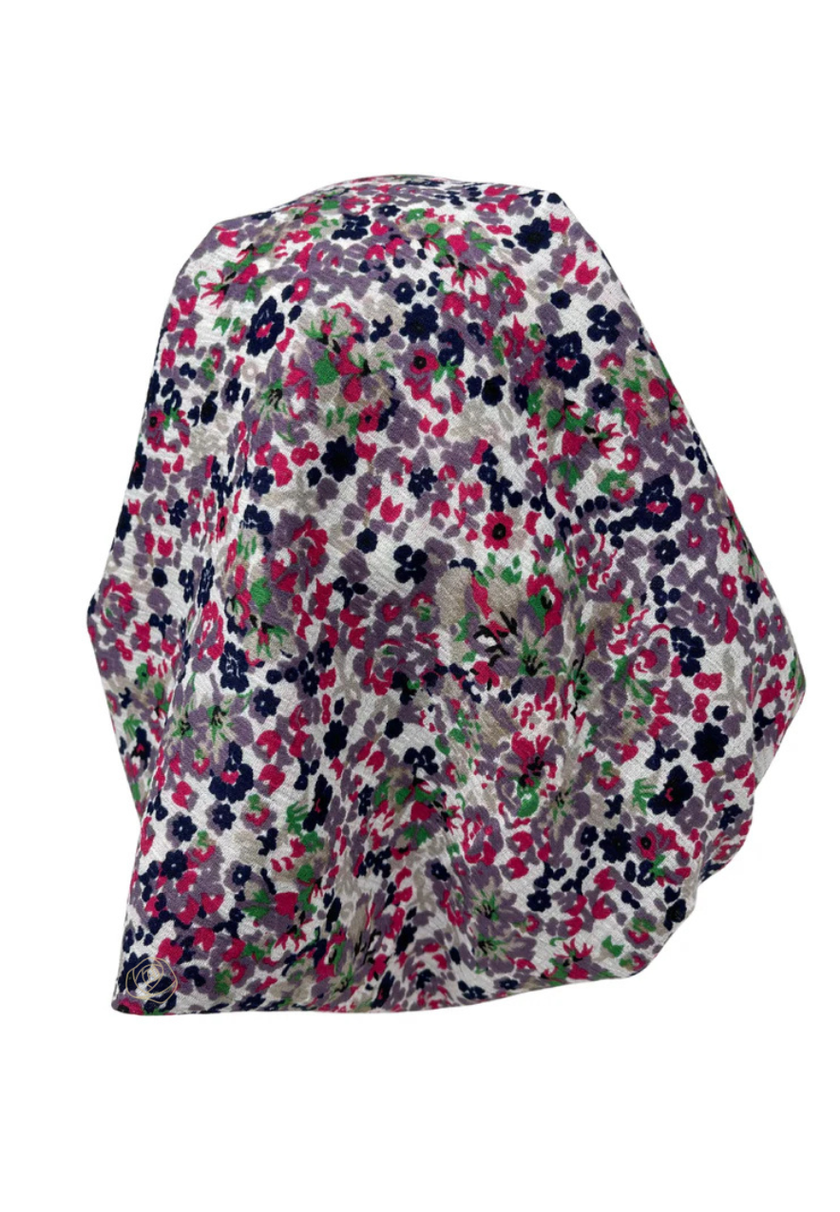 It's Younique PP-FL-HP Hot Pink Mini Flowers Pre-Tied Bandanna with Velvet Grip Myselflingerie.com