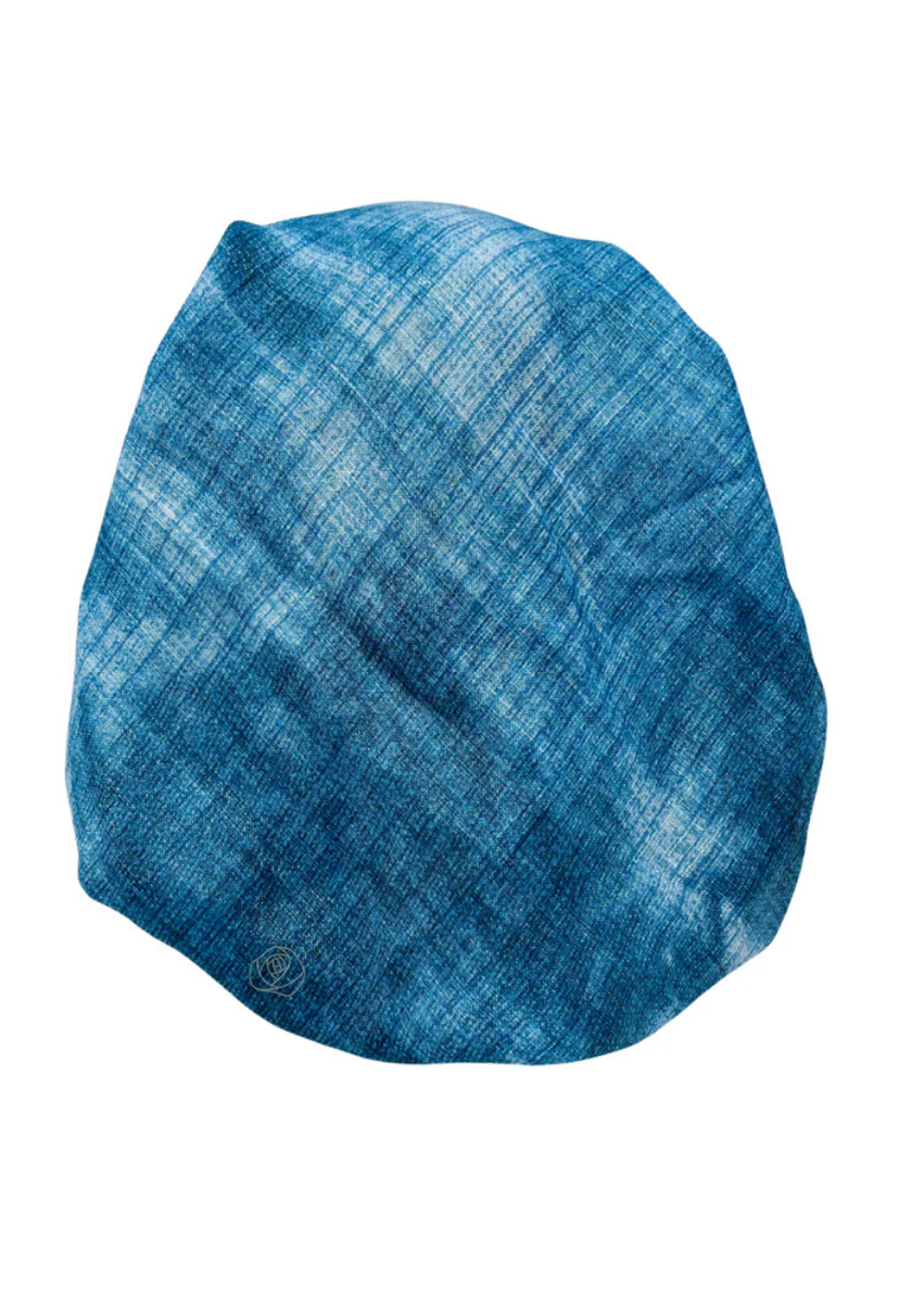 It's Younique PP-SHIM-OMLB Light Blue Ombre Shimmer Pre-Tied Bandanna with Velvet Grip Myselflingerie.com
