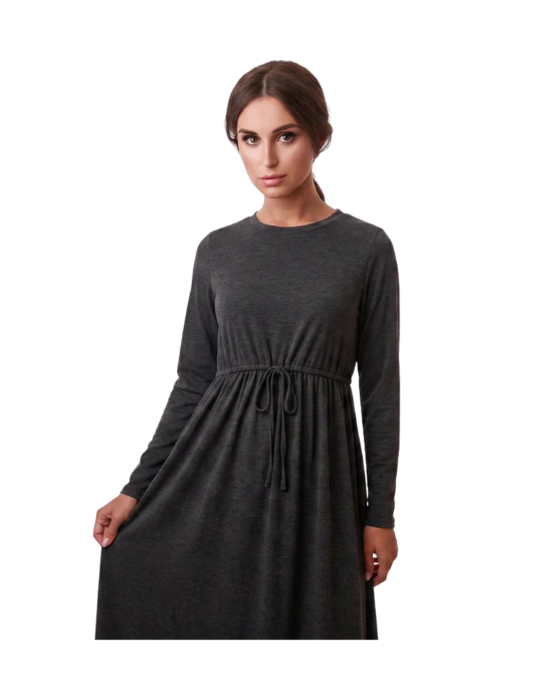 Rojo London Eloise Grey Nursing Friendly Nightgown and Hoodie Set
