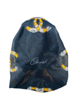 It's Younique OB-CC-YE Yellow Designer Inspired Metallic Pre-Tied Open Back Bandanna with Velvet Grip Myselflingerie.com