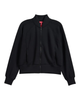 Spanx Very Black Pintuck Track Jacket