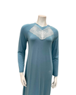 Oh! Zuza Aqua Lace Modal Nightshirt