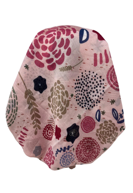 It's Younique PP-ABS-PI Pink Abstract Pre-Tied Bandanna with Velvet Grip Myselflingerie.com