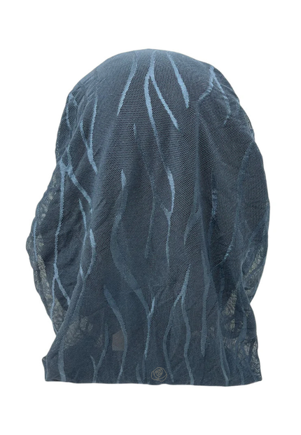 Ahead VT2601 Chambray Waverly Mesh Versatile Style Long Tails Open Back Pre-Tied Bandanna Myselflingerie.com