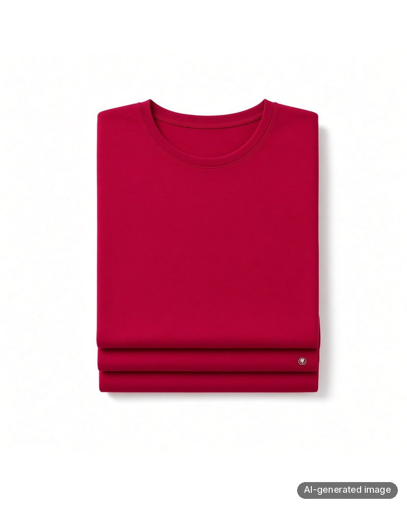 Folded Oh! Zuza Ruby Round Neck Modal Pajamas Set