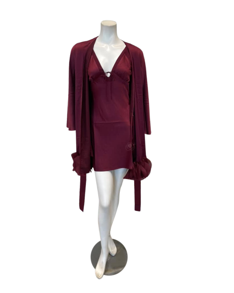 Rya Collection 1183 + 1125 Champagne Mirage Gown & Lovely Robe Set