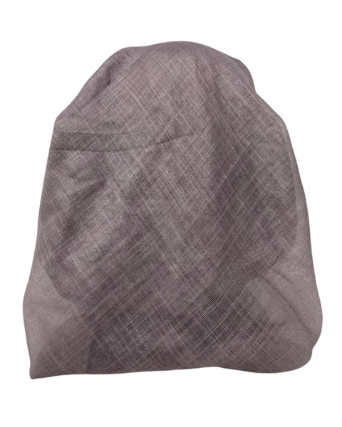 It's Younique Solid Grey Shimmer Black Border Pre-Tied Open Back Bandanna with Velvet Grip