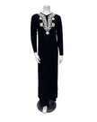 The Star Story Ivory Scroll Black Modal Button Down Nightgown