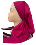 Cherie Berry Border Design Adjustable Pre-Tied Open Back Bandanna