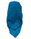 Cherie Teal Interlocking Design Adjustable Pre-Tied Open Back Bandanna