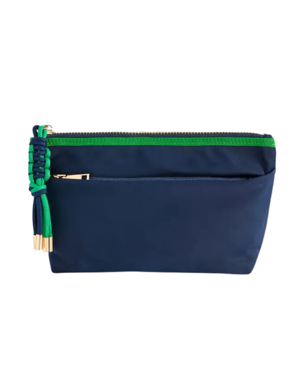 ShiraLeah Navy Jet Zip Pouch