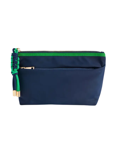 ShiraLeah Navy Jet Zip Pouch