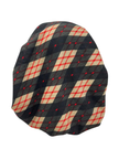 Ahead Black Tan Vintage Plaid Classic Fit Pre-Tied Bandanna