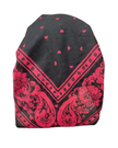 Ahead Black Pink Legacy Versatile Short Tails Adjustable Open Back Pre-Tied Bandanna