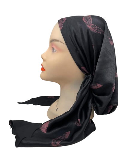 Ahead Black Pink Imperial Noir Classic Fit Pre-Tied Bandanna