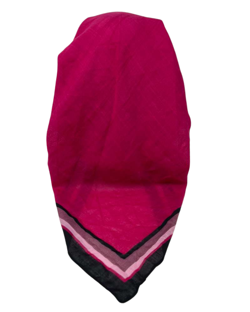 Cherie SP349A-BY Berry Border Design Adjustable Pre-Tied Open Back Bandanna