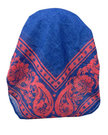 Ahead Denim with Coral Legacy Versatile Short Tails Adjustable Open Back Pre-Tied Bandanna