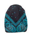 Ahead Black Teal Legacy Versatile Short Tails Adjustable Open Back Pre-Tied Bandanna