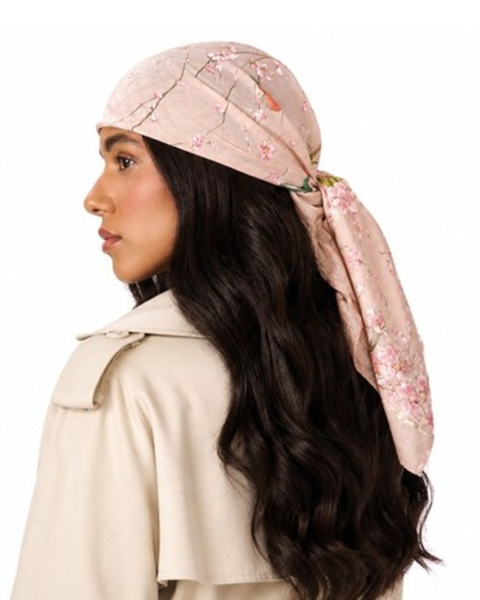 Tie Ur Knot Coming Into Bloom Adjustable Pre-Tied Bandanna with Full Non Slip Grip