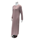 Verdiani Phard Ribbed Lace Necklace Motif Pull On Modal Nightgown