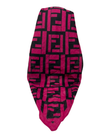 Cherie Black Berry F Design Adjustable Pre-Tied Open Back Bandanna