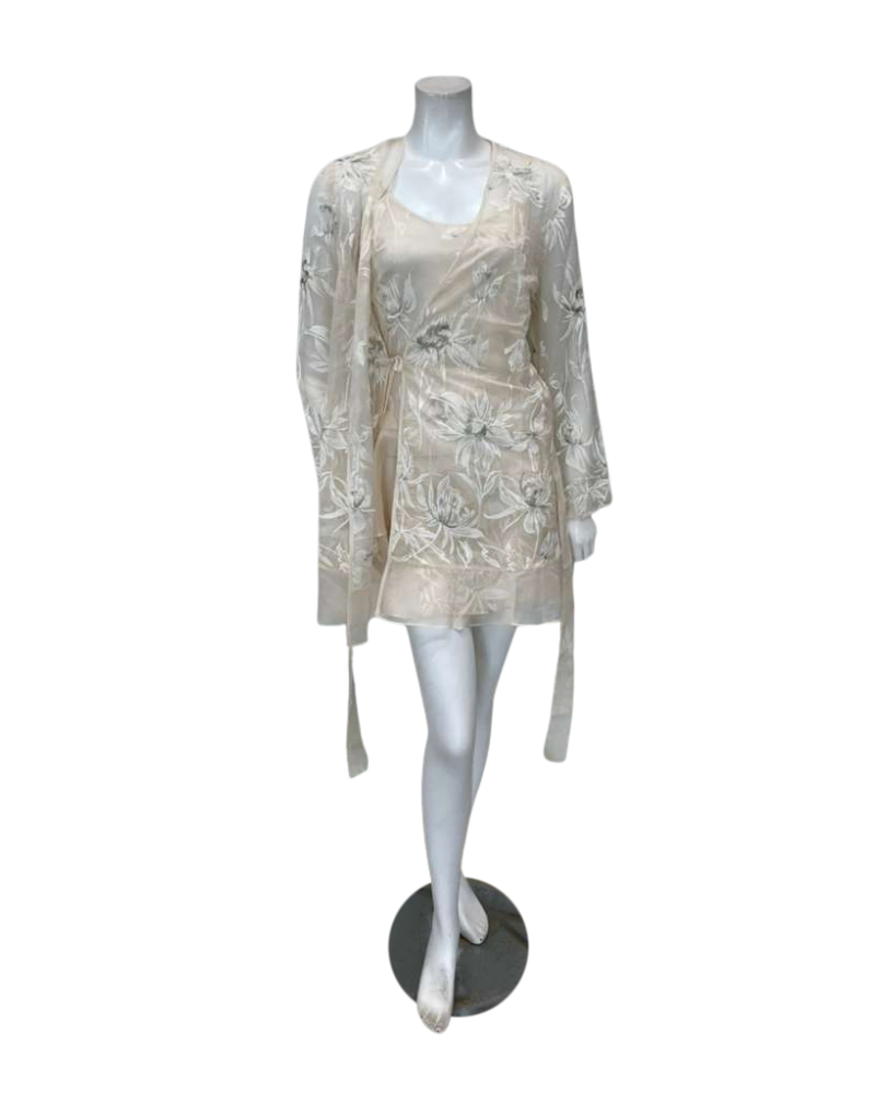 Rya Collection Pearl Voltaire Chemise & Wrap Set