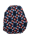 It's Younique Red/White/Blue Small Flowers Pre-Tied Open Back Bandanna with Velvet Grip