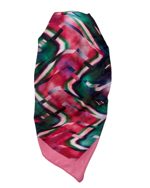 It's Younique Chevron Print Multi Pre-Tied Open Back Bandanna with Velvet Grip