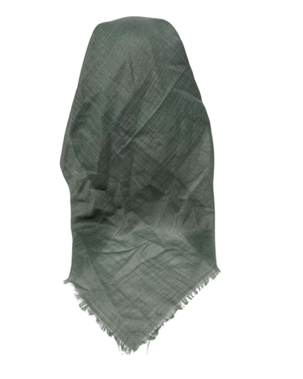 It's Younique Solid Green Shimmer Pre-Tied Open Back Bandanna with Velvet Grip